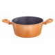 Nouvetta Flame Guard Forged Casserole with Lid(22 cm) and 3.5mm Thickness, Copper