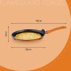 Nouvetta Flame Guard Forged Non-Stick Tawa with 2-Way Non-Stick Coating, 28cm (Induction and Gas Stove Compatible), Copper