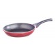 Nouvetta Diecast Non-Stick Fry Pan with 2-Way Non-Stick Coating,24 cm, 4.5 mm Thickness(Induction and Gas Stove Compatible), Red & Black