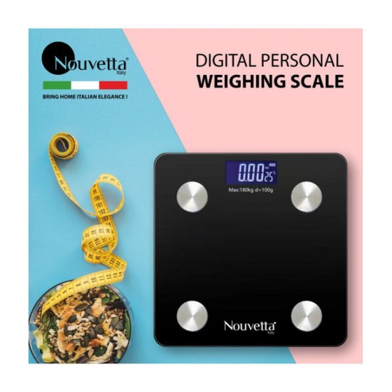 Nouvetta Nouvetta Bluetooth Digital Personal Smart Weighing Scale( Dark Grey) NWC-19178 Dark Grey