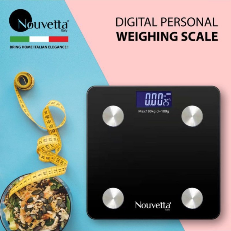 Nouvetta Nouvetta Bluetooth Digital Personal Smart Weighing Scale( Dark Grey) NWC-19178 Dark Grey Nouvetta Nouvetta Bluetooth Digital Personal Smart Weighing Scale( Dark Grey) NWC-19178 Dark Grey