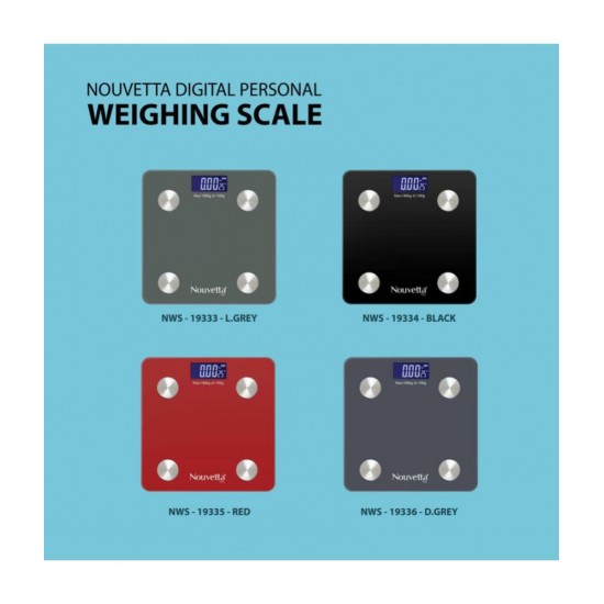 Nouvetta Nouvetta Bluetooth Digital Personal Smart Weighing Scale( Dark Grey) NWC-19178 Dark Grey