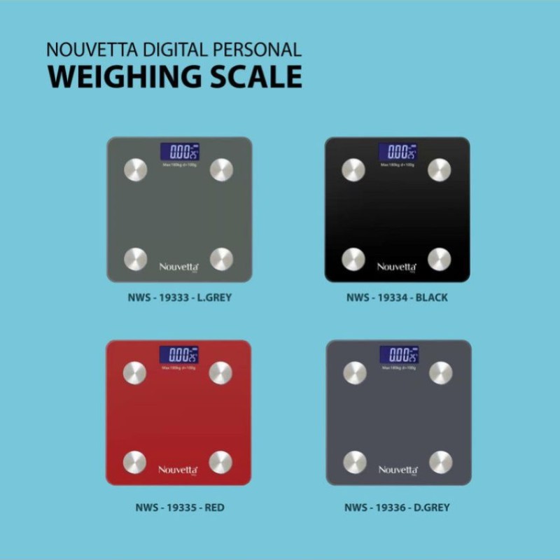 Nouvetta Nouvetta Bluetooth Digital Personal Smart Weighing Scale( Dark Grey) NWC-19178 Dark Grey Nouvetta Nouvetta Bluetooth Digital Personal Smart Weighing Scale( Dark Grey) NWC-19178 Dark Grey