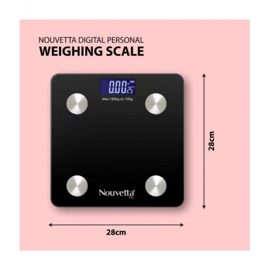 Nouvetta Nouvetta Bluetooth Digital Personal Smart Weighing Scale( Dark Grey) NWC-19178 Dark Grey