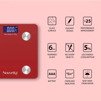 Nouvetta Nouvetta Bluetooth Digital Personal Smart Weighing Scale( Dark Grey) NWC-19178 Dark Grey Nouvetta Nouvetta Bluetooth Digital Personal Smart Weighing Scale( Dark Grey) NWC-19178 Dark Grey