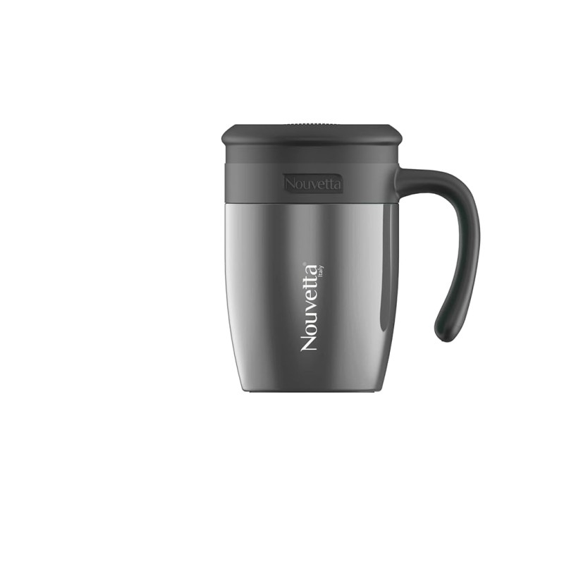 Nouvetta Stricker Vacuum Insulated Double Wall Stainless Steel Mug, 450ML (Grey) Nouvetta Stricker Vacuum Insulated Double Wall Stainless Steel Mug, 450ML (Grey)