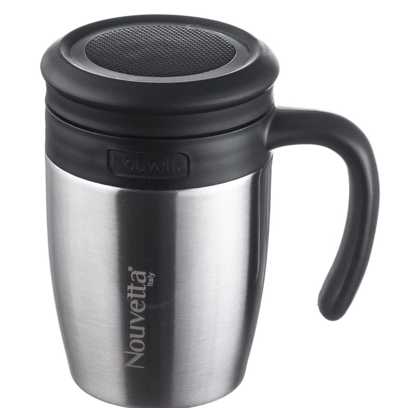 Nouvetta Stricker Vacuum Insulated Double Wall Stainless Steel Mug, 450ML (Grey) Nouvetta Stricker Vacuum Insulated Double Wall Stainless Steel Mug, 450ML (Grey)