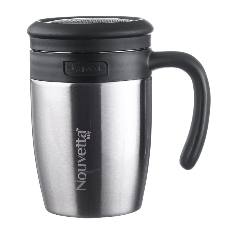Nouvetta Stricker Vacuum Insulated Double Wall Stainless Steel Mug, 450ML (Grey) Nouvetta Stricker Vacuum Insulated Double Wall Stainless Steel Mug, 450ML (Grey)