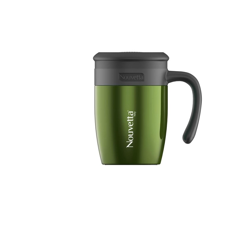 Nouvetta Stricker Vacuum Insulated Double Wall Stainless Steel Mug, 450ML (Green) Nouvetta Stricker Vacuum Insulated Double Wall Stainless Steel Mug, 450ML (Green)