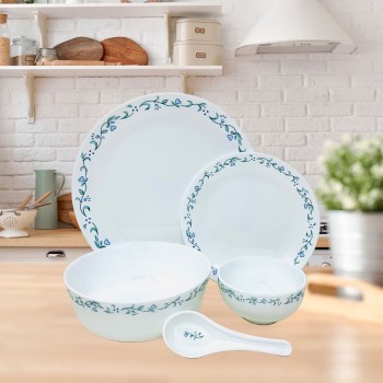 Sanjeev Kapoor 33 PC WHITE CORELLE SHAPE DINNER SET