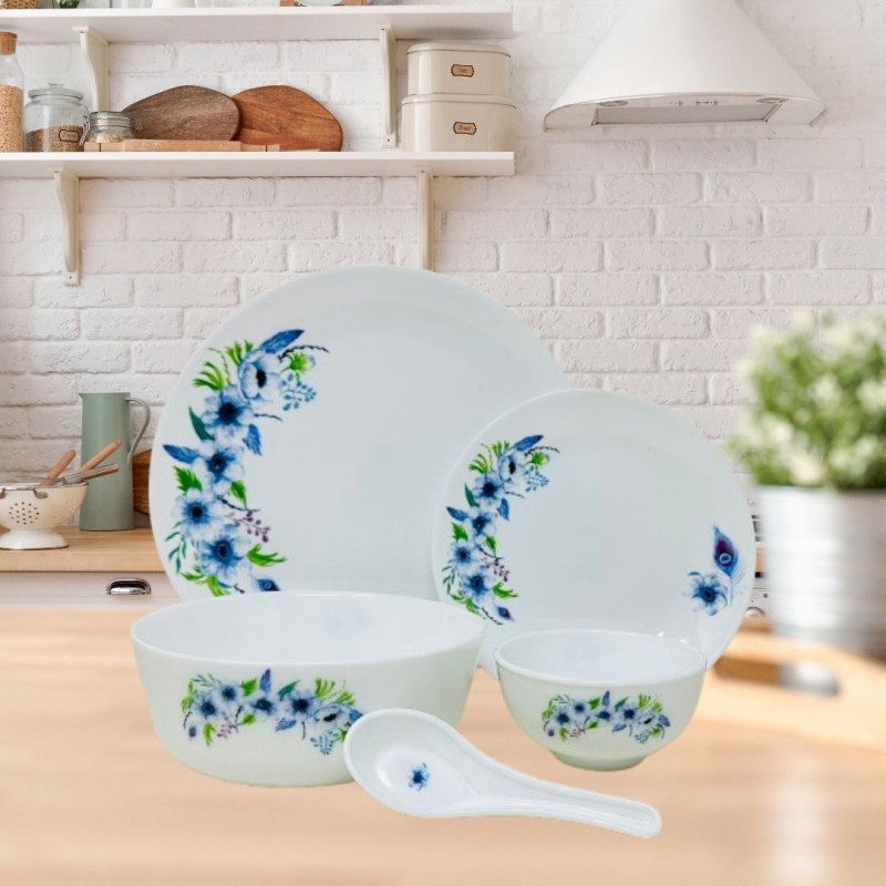 Sanjeev Kapoor 33 PC WHITE CORELLE SHAPE DINNER SET