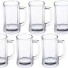 SOOGO (Pack of 6) MUNICH BEER MUG SET OF 6 PC 335ML - WITH GIFT BOX Glass Set Beer Mug  (335 ml, Glass, White)