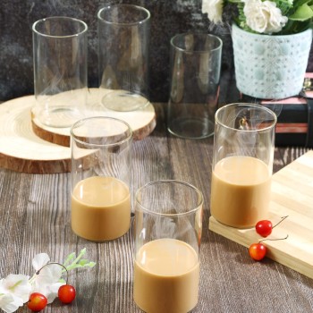 Sanjeev Kapoor Treviso Borosilicate Glass Set of 6 pcs, 330ml, Transparent, Glasses for- Water, Juice, Cold Drinks, Mojito, Perfect for Home, Restaurants and Parties