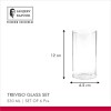 Sanjeev Kapoor Treviso Borosilicate Glass Set of 6 pcs, 330ml, Transparent, Glasses for- Water, Juice, Cold Drinks, Mojito, Perfect for Home, Restaurants and Parties