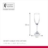 Sanjeev Kapoor Infinity Goblet Wine,Juice Glass for Party 190ML Set of 6 PCS, Transparent (SKB1003)