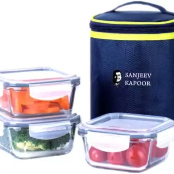Sanjeev Kapoor SKB1035 3 Containers Lunch Box (320 ml) Sanjeev Kapoor SKB1035 3 Containers Lunch Box (320 ml)