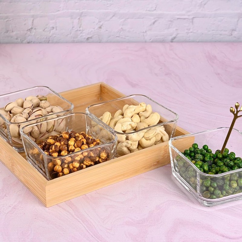 Sanjeev Kapoor Bahamas Bowl and Tray Set of 5pcs 270ml