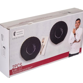 Sanjeev Kapoor | 2Pcs | Black Bowl Set