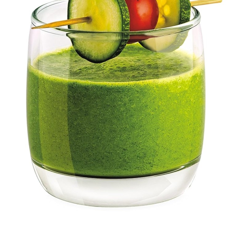 Sanjeev Kapoor Radiance Rock Glass Set, 310ml, Set of 6, Transparent