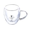 Sanjeev Kapoor Queenstown Double Wall Cup Set of 2 pcs 250 ml ,Transparent with Gift Box