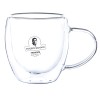 Sanjeev Kapoor Queenstown Double Wall Cup Set of 2 pcs 250 ml ,Transparent with Gift Box