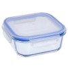 Sanjeev Kapoor Lock and Lock Clear Square Glass Container 400 ml