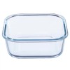 Sanjeev Kapoor Lock and Lock Clear Square Glass Container 400 ml