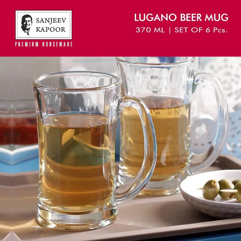 Sanjeev Kapoor Lugano Beer Mug 370 ml