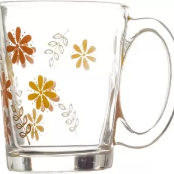 SOOGO (Pack of 6) Woodruff Printed Glass Mug Set of 6 Pcs 290ML - WITH GIFT BOX Glass Set Hot Beverage Glass (290 ml, Glass, White) SOOGO (Pack of 6) Woodruff Printed Glass Mug Set of 6 Pcs 290ML - WITH GIFT BOX Glass Set Hot Beverage Glass (290 ml, Glass, White)