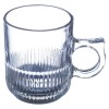 Soogo Brew Transparent Round Glass Mug Set 250 ml (6 pcs)