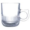 Soogo Brew Transparent Round Glass Mug Set 250 ml (6 pcs)