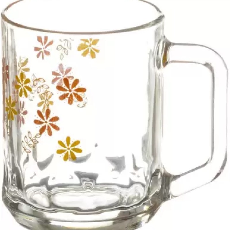 SOOGO (Pack of 6) Pearly Printed Glass Mug Set of 6 Pcs 260ML - WITH GIFT BOX Glass Set Hot Beverage Glass (260 ml, Glass, White) SOOGO (Pack of 6) Pearly Printed Glass Mug Set of 6 Pcs 260ML - WITH GIFT BOX Glass Set Hot Beverage Glass (260 ml, Glass, White)