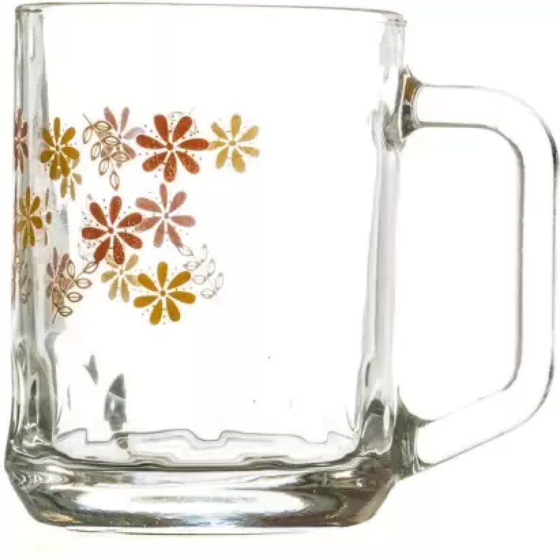 SOOGO (Pack of 6) Pearly Printed Glass Mug Set of 6 Pcs 260ML - WITH GIFT BOX Glass Set Hot Beverage Glass (260 ml, Glass, White) SOOGO (Pack of 6) Pearly Printed Glass Mug Set of 6 Pcs 260ML - WITH GIFT BOX Glass Set Hot Beverage Glass (260 ml, Glass, White)