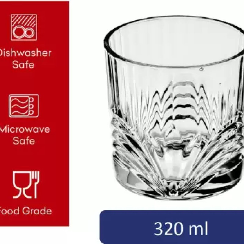 sogga (Pack of 6) Aria drink and juice Glass Set of 6-320ml Glass Set Water/Juice Glass (320 ml, Glass, White) sogga (Pack of 6) Aria drink and juice Glass Set of 6-320ml Glass Set Water/Juice Glass (320 ml, Glass, White)
