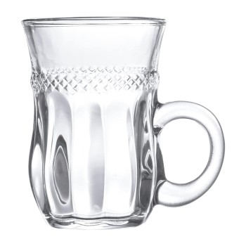 SOOGO Hazel Juice Mug,Set of 6 pcs,140 ml Capacity,Transparent,for Juice,Home,Party,Hotel and restuarants