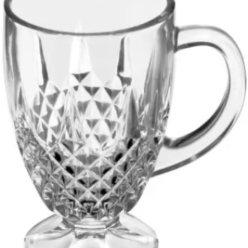 SOOGO Pack of 6 Glass Navel Juice Mug Set of 6 Pcs 160ML - WITH GIFT BOX (White, Cup Set) SOOGO Pack of 6 Glass Navel Juice Mug Set of 6 Pcs 160ML - WITH GIFT BOX (White, Cup Set)