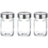 Soogo Square Jars - High Quality Glass, Plain, 310 ml (Set of 3) Soogo Square Jars - High Quality Glass, Plain, 310 ml (Set of 3)