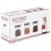Soogo Square Jars - High Quality Glass, Plain, 310 ml (Set of 3) Soogo Square Jars - High Quality Glass, Plain, 310 ml (Set of 3)