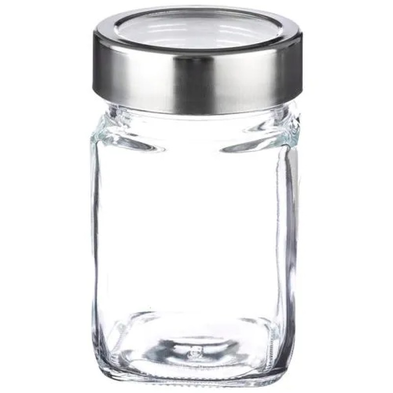 Soogo Square Jars - High Quality Glass, Plain, 310 ml (Set of 3) Soogo Square Jars - High Quality Glass, Plain, 310 ml (Set of 3)