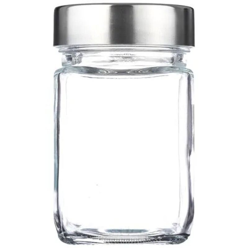 Soogo Square Jars - High Quality Glass, Plain, 310 ml (Set of 3) Soogo Square Jars - High Quality Glass, Plain, 310 ml (Set of 3)