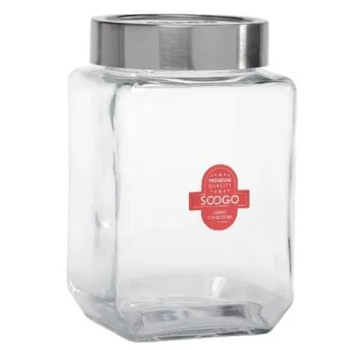 Soogo Cube Jar, Storage Jar - Transparent, 1 L