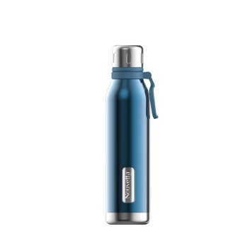 Nouvetta Spice Double Wall Stainless Steel Flask Bottle, 750 ml-Blue