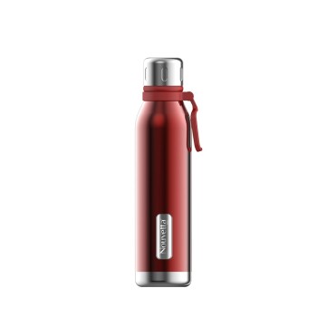 Nouvetta Spice Double Wall Stainless Steel Flask Bottle, 750 ml-Red
