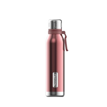 Nouvetta Spice Double Wall Stainless Steel Flask Bottle, 750 ml- Rose Gold