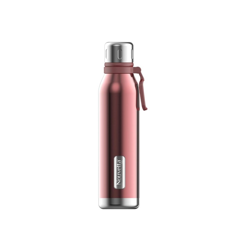 Nouvetta Spice Double Wall Stainless Steel Flask Bottle, 750 ml- Rose Gold Nouvetta Spice Double Wall Stainless Steel Flask Bottle, 750 ml- Rose Gold