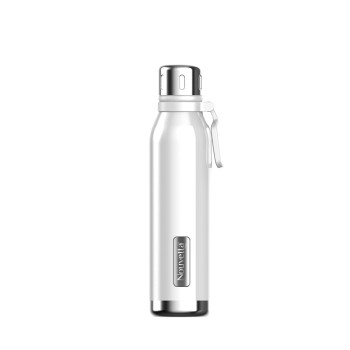 Nouvetta Spice Double Wall Stainless Steel Flask Bottle, 750 ml-White