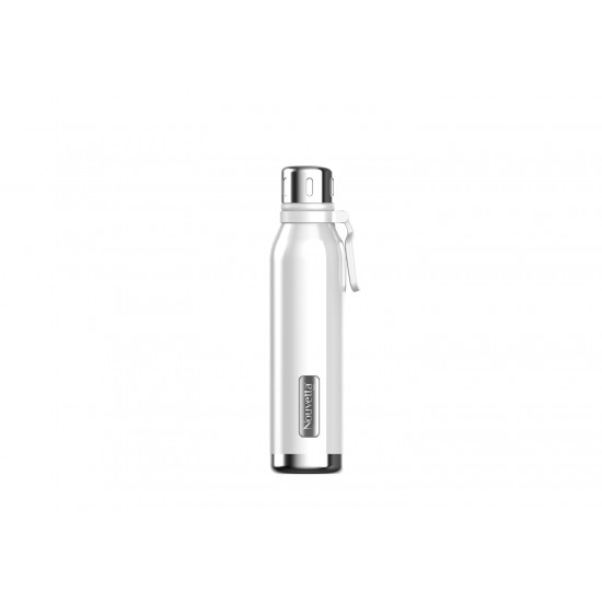 Nouvetta Spice Double Wall Stainless Steel Flask Bottle, 750 ml-White