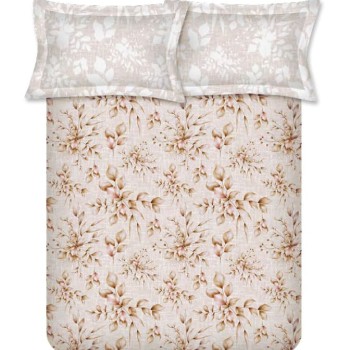 Raymond Home Vision 144 TC King Size Bedsheet with 2 Pillow Covers