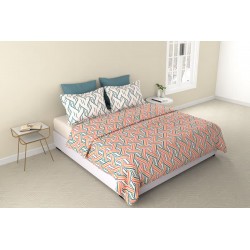 Raymond Home Vision 144 TC King Size Bedsheet with 2 Pillow Covers