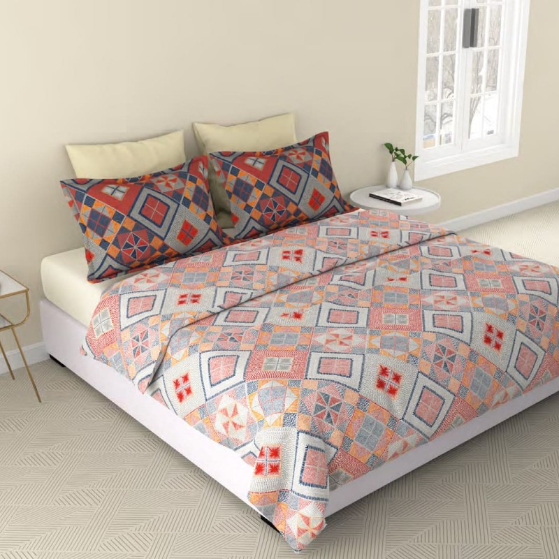 Raymond Home Vision 144 TC King Size Bedsheet with 2 Pillow Covers Raymond Home Vision 144 TC King Size Bedsheet with 2 Pillow Covers